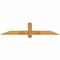 Ekena Millwork Eugene Rough Sawn Timber Gable Bracket, Western Red Cedar, 60"W x 12"H x 4"D x 4"F, 5/12 Pitch GBW060X12X0404EUG00RWR - alternate 1